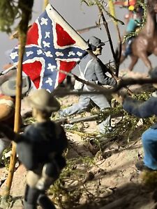 Cival War Battlefield Diorama miniatures well painted, Action Packed, Realistic