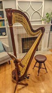 Camac Athena Concert Grand Pedal Harp - Lightly Used