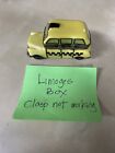 New ListingLimoges France NYC Yellow Checkered Taxi Cab Peint Main Trinket Box G. Ribierrre