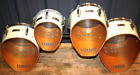 Vintage YAMAHA Japan Marching Tenors 8, 10, 12, 13 Drums with Pearl Hard   Case