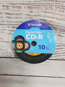Verbatim Digital Vinyl 80-Min/700MB 10pk CD-R Audio Discs Recordable New/Sealed