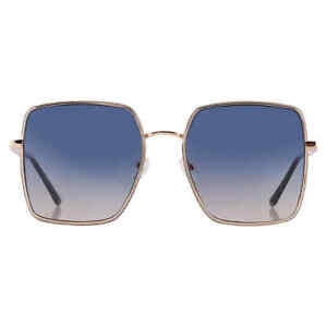 Guess Factory Blue Gradient Square Ladies Sunglasses GF0419 28W 58