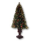 4' CELEBRATE IT BOSTON PINE & BERRIES ENTRYWAY CHRISTMAS TREE INDOOR OUTDOOR USE