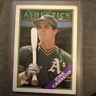 New Listing1988 topps jose canseco 370 Error Card