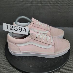 Vans Old Skool Sneakers Youth Sz 6 Pink White Low Top Shoes