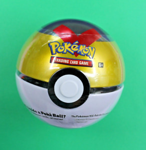 Pokemon TCG 2021 Poke Ball H20 Tin 3 TCG Booster Packs & Coin Brand New Sealed