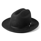 Open Road Hat Fedora Hat Pure Wool Felt Hat Vintage Rancher Hat Airway Vented