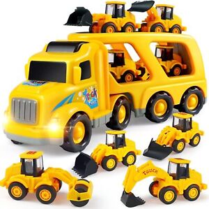 aotipol Construction Toy Trucks for 3-6 Year Old Boys & Girls, 5 in 1 Toy...