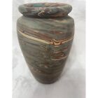 Mineralized Clay Niloak Pottery  Pot 5” Blues Browns Creams