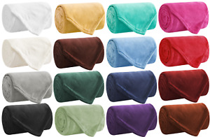Soft & Light Throw Blanket - 16 COLORS - Throw, Twin, Full, Queen, King!