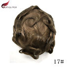 Mens Toupee French Lace Human Hair Front Bleached Knots Wig Hairpiece for Men Q6