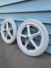 Skyway Old School 16 inch Tuff Wheels Mags Rims Bmx White Tires Pit Bike