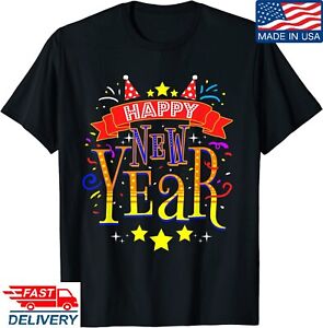 Happy New Year New Years Eve 2024 T-Shirt, New Year Tee of 2024,Adult Kid Tee