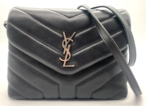 Saint Laurent Loulou Small in Quilted Black Leather Crossbody Shoulder Bag