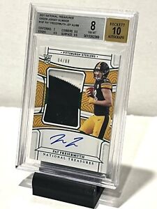 2021 National Treasures Pat Freiermuth Jersey Rookie Patch Auto /88 #187 Sealed