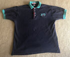 Vintage Alabama Grill Pigeon Forge TN Sewn Polo Shirt Large Navy Blue