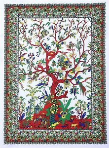Tree of Life Hippie Poster Tapestry Home Decor Wall Hanging Cotton Tapestries