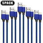 5 Pack 10FT 6FT 3FT Charger For iPhone 14 13 12 11 X 8 Plus Cable Cord Charging