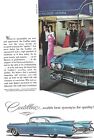 1959 Cadillac Vintage Color Print Ad Automobile Sedan General Motors GM Ephemera