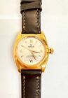 Authentic ROLEX BUBBLEBACK Ref 3131 Solid 18k Yellow Gold 32mm Watch Ca1940´s