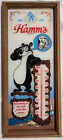 New ListingHamm's Bear Thermometer Vintage Glass & Wood Advertisement Sign Breweriana