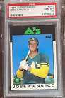 1986 Topps Traded #20T Jose Canseco Oakland A'S Rc Rookie Psa 10 Gem Mint