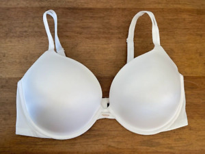 Victoria's Secret White Shine Bling 42DD Very Sexy Push Up Add 1 Cup Bra VS