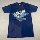 Vintage Rafting Shirt Adult Small Blue Single Stitch Lehigh River Outdoors 80s