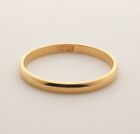 14k Solid Yellow Gold 2mm Wedding Band Ring Size 5 to 14.5