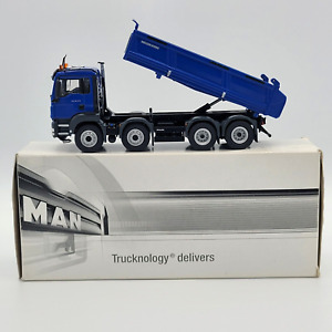 Conrad 1:50 MAN TGS 4-Axel Tipper Truck Meiller-Kipper Dump Truck Blue