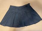 American Eagle Skirt Womens 14 Blue Denim Pleated Flared