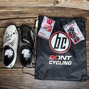 Bont Vaypor T Size 42 Europe / 8 USA, White & Black Bont Vaypor T Cycling Shoe