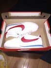 Size 9 - Nike Classic Cortez Leather White Red W