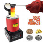 3KG Automatic Melting Furnace Kiln 110V Graphite Crucible Refining Gold Silver