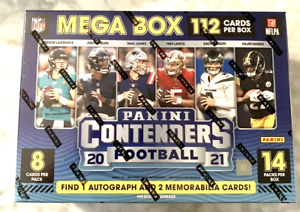 2021 Panini Contenders NFL Football Mega Box Factory Sealed In Hand 1 Auto 2 Mem