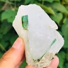 230g Natural Green Tourmaline Quartz Crystal Gemstone Mineral Specimen Healing