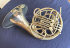 Nice & Clean Used Conn 8D Double French Horn in Nickel Silver; with 2 Cases