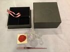 Vintage Francesco Rubinato Blown Glass Quill Pen Pink With Original Inkwell Box
