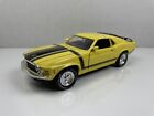 ERTL American Muscle 1970 Ford Mustang Boss 302 1:18 Scale Diecast Yellow