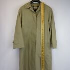 Burberry Trench Coat Men's Medium Beige Nova Check Vintage Style Made in England