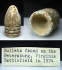Petersburg VA Civil War Battle Relic Dug in 1974 Dropped 577 3-Ring Rifle Bullet