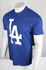 Los Angeles Dodgers T Shirt 47 Brand Big Logo Short Sleeve Men's Large Blue