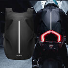 Black Motorcycle Riding Backpack Reflective Helmet Storage Travel Bag Waterproof