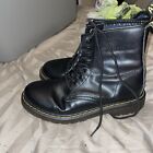 Doc Martens Womens 1460 Black Leather Lace Up Ankle Combat Boots Size 9