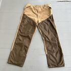 Vtg Distressed Carhartt Brush Pants Double Knee Union Made Actual Size 34x30 USA