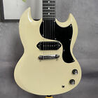 Factory Guitar Cream Color SG Electric Guitar P90 Pickup Fast Shipping