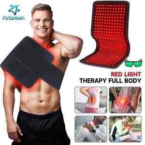 Red Light Therapy Pad Mat LED Infrared Full Body Device Back Muscle Pain Relief