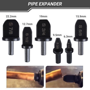 6x Swaging Tool Drill Bit Set Air Conditioner Copper Pipe Flaring Tube Expander