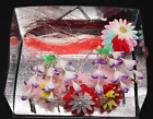 Boxed Pair Japanese Kanzashi Hair Ornaments, Flowers Butterflies Dangles NIB