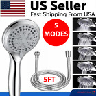 High Pressure Shower Head 5 Settings Handheld Shower Heads Spray With 5 FT Hose